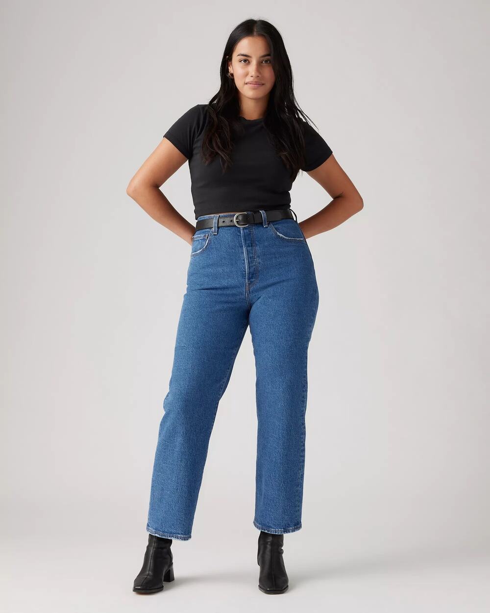 New Levi’s Ribcage Straight Ankle Women's Jeans 29” Inseam in Jazz Pop Size 33